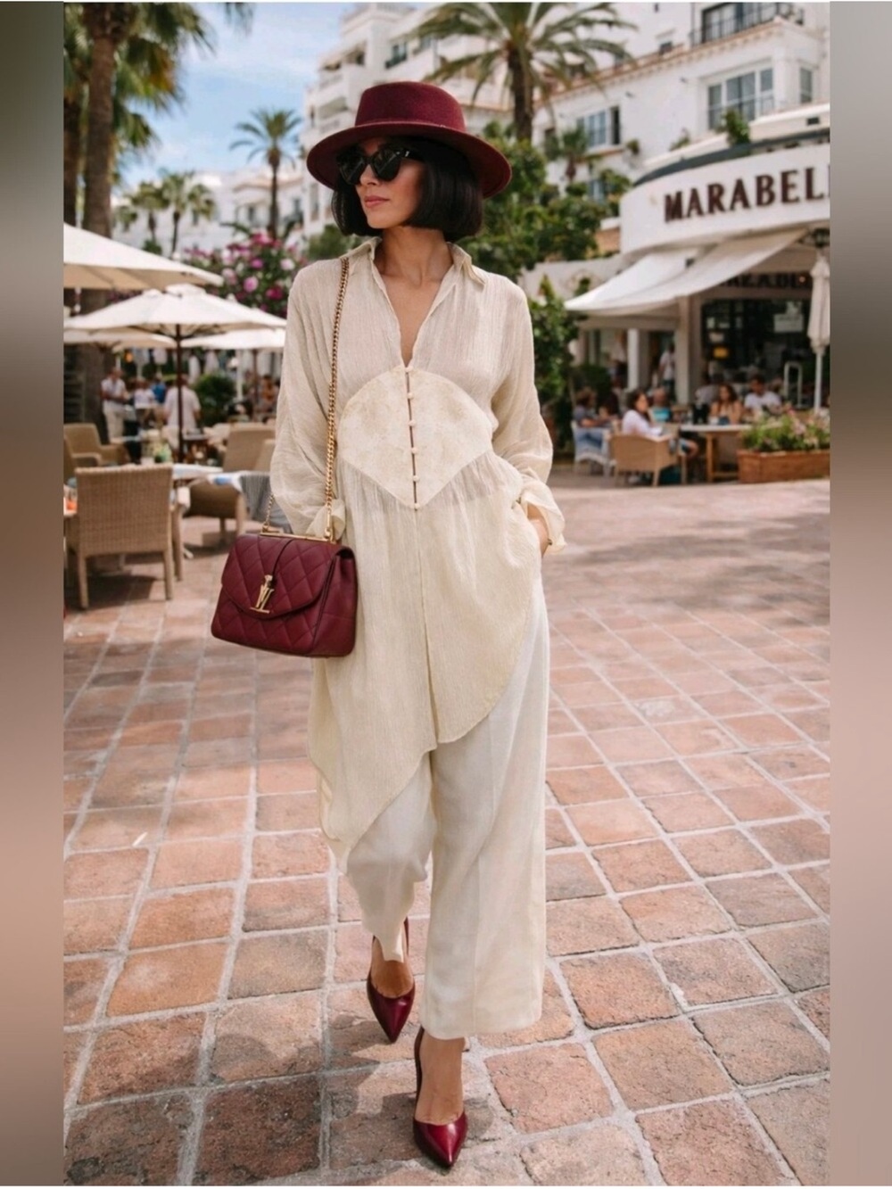 ZARA ZW COLLECTION GEORGETTE LACE BLOUSE